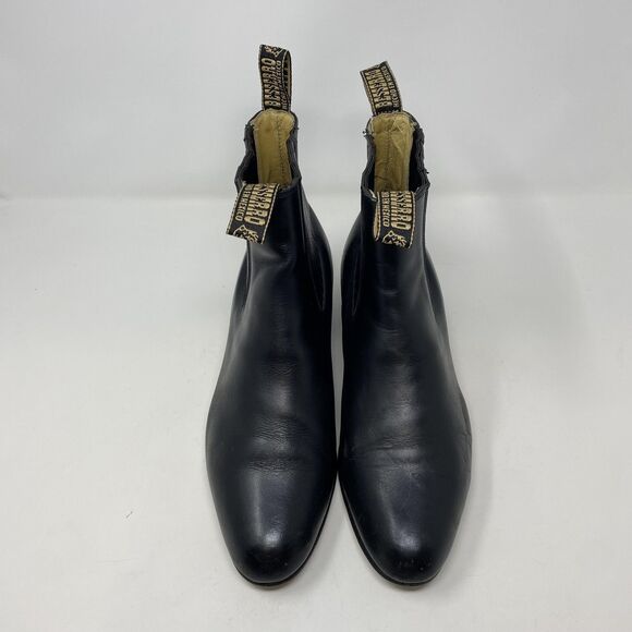 EL Besserro Boots Mens Size 29.5 Black Leather Chelsea Ankle Dress Pull On main image 13